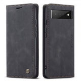 CaseMe Google Pixel 6 Pro Etui Retro Flip Svart