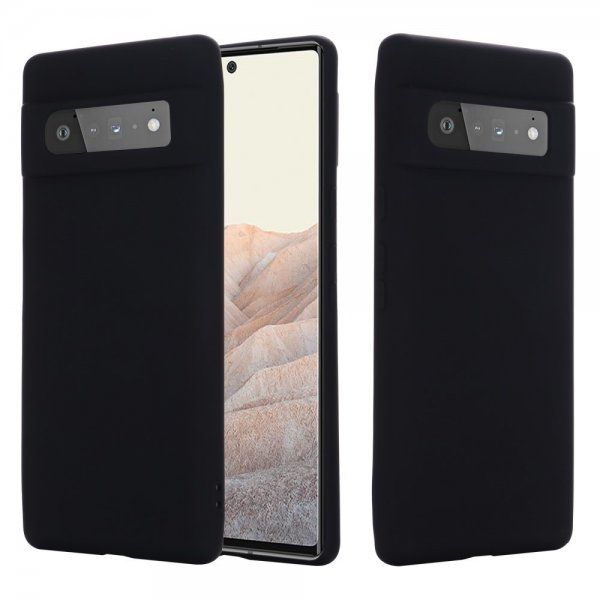 Google Pixel 6 Pro Deksel med Stropp Silikon Svart