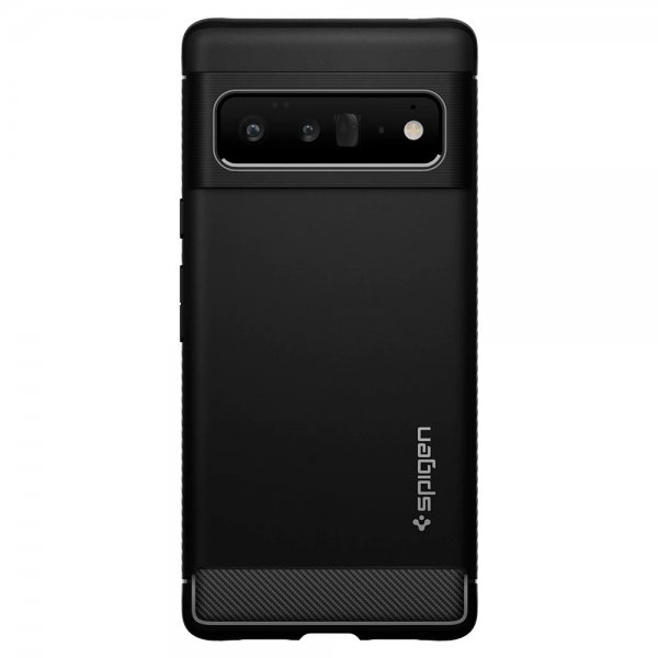 Spigen Google Pixel 6 Pro Deksel Rugged Armor Matte Black