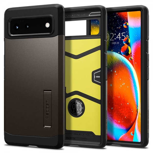 Spigen Google Pixel 6 Deksel Tough Armor Gunmetal