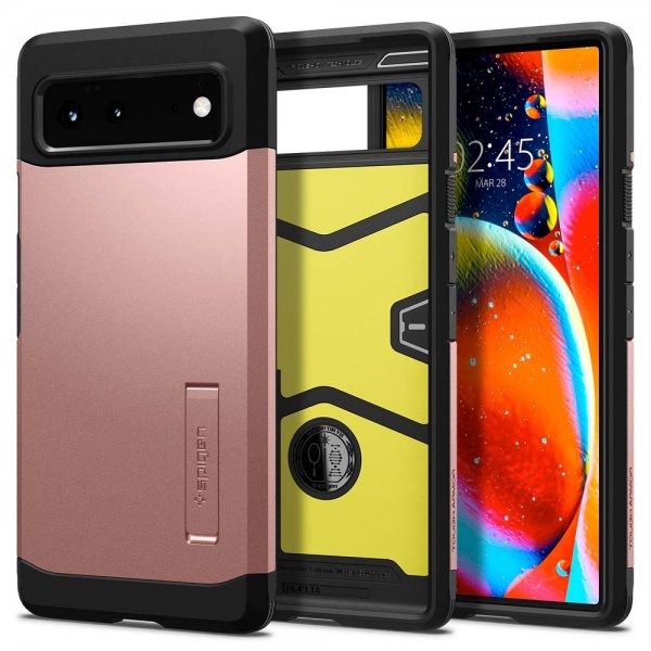 Spigen Google Pixel 6 Deksel Tough Armor Rose Gold