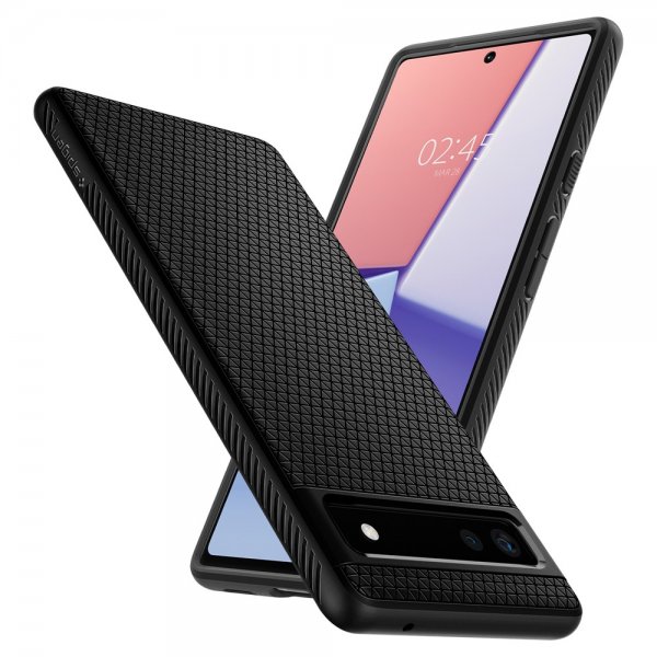 Spigen Google Pixel 6a Deksel Liquid Air Matte Black