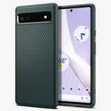 Spigen Google Pixel 6a Deksel Liquid Air Midnight Green