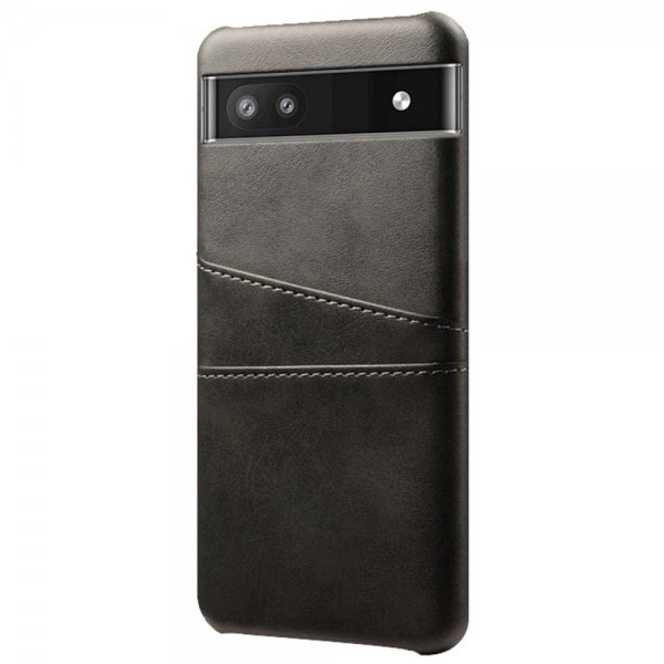 Google Pixel 6a Deksel med To Kortlommer Svart