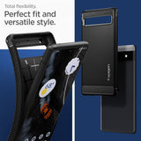 Spigen Google Pixel 6a Deksel Rugged Armor Matte Black