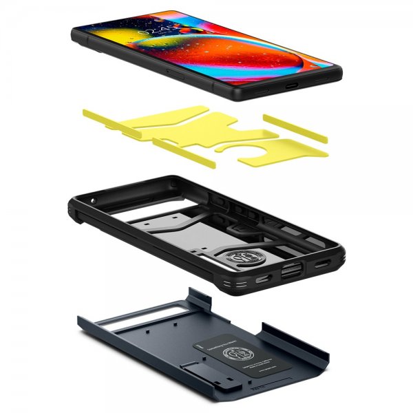 Spigen Google Pixel 6a Deksel Tough Armor Metal Slate