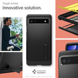 Spigen Google Pixel 6a Deksel Tough Armor Svart