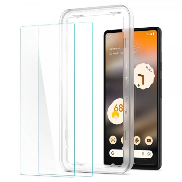 Spigen Google Pixel 6a Skjermbeskytter GLAS.tR ALIGNmaster 2-pakning