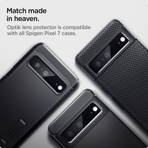 Spigen Google Pixel 7 Kamerabeskytter Glas.tR EZ Fit Optik 2-pakning