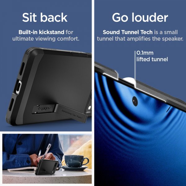 Spigen Google Pixel 7 Pro Deksel Tough Armor Svart
