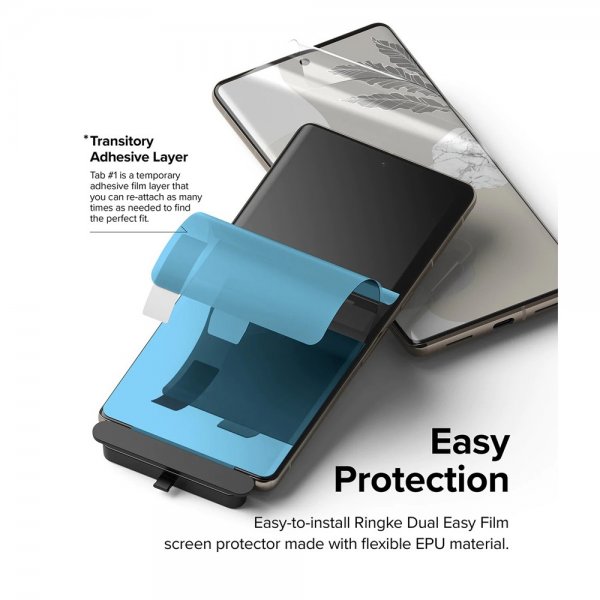 Ringke Google Pixel 7 Pro Skjermbeskytter Dual Easy Film 2-pakning