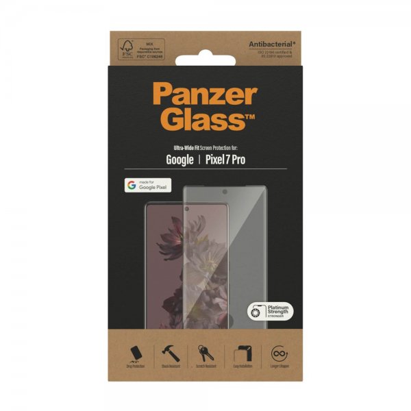 PanzerGlass Google Pixel 7 Pro Skjermbeskytter Ultra-Wide Fit