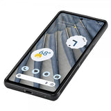Lc.Imeeke Google Pixel 7 Deksel Karbonfibertekstur Rød Stripe Svart