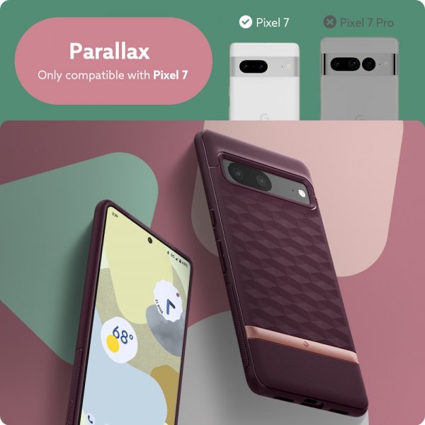 Caseology Google Pixel 7 Deksel Parallax Burgundy