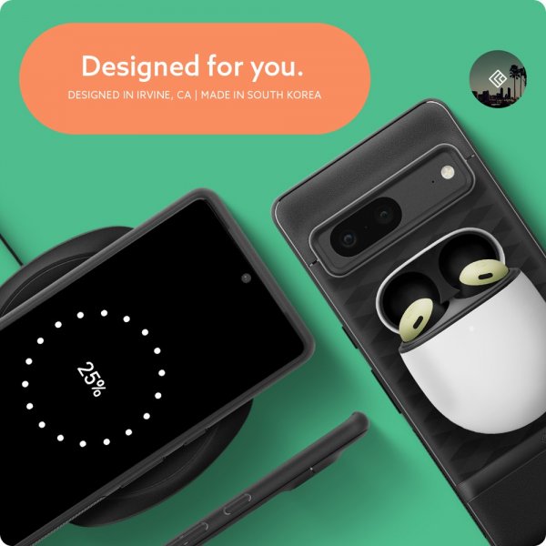 Caseology Google Pixel 7 Deksel Parallax Matte Black