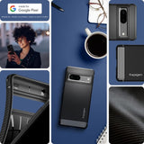 Spigen Google Pixel 7 Deksel Rugged Armor Matte Black