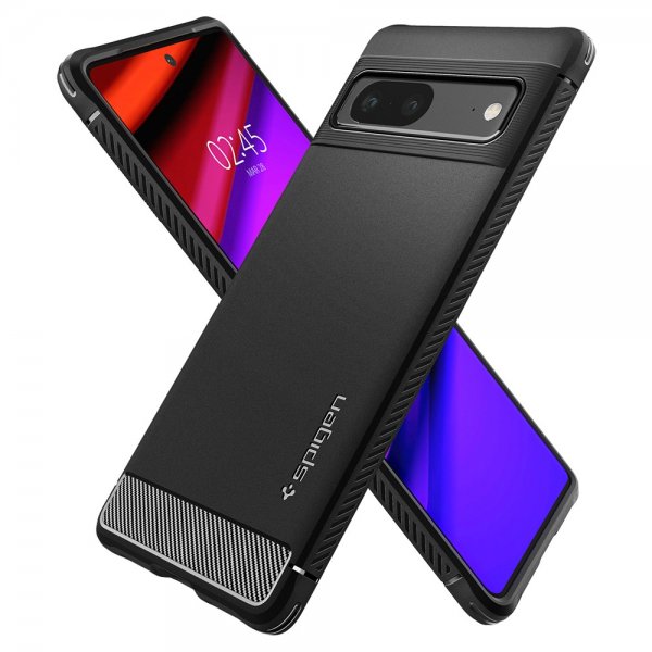 Spigen Google Pixel 7 Deksel Rugged Armor Matte Black