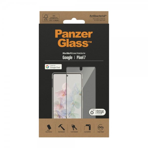 PanzerGlass Google Pixel 7 Skjermbeskytter Ultra-Wide Fit