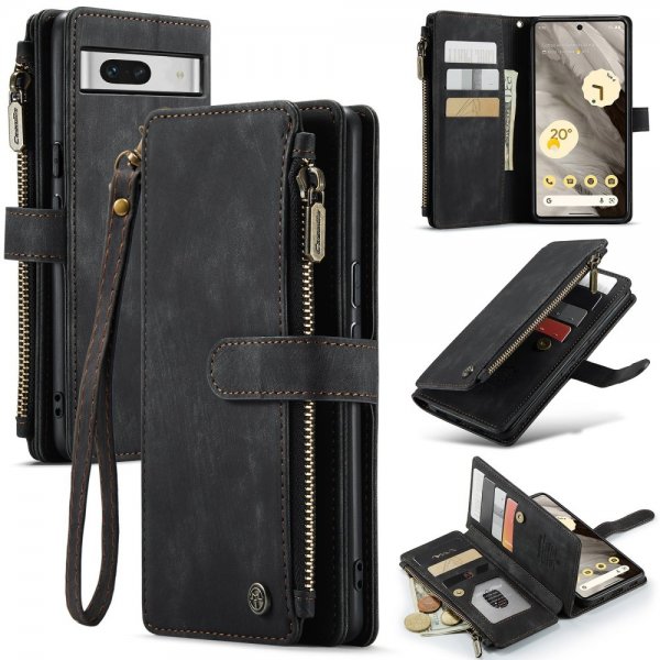 CaseMe Google Pixel 7a Etui C30 Series Svart