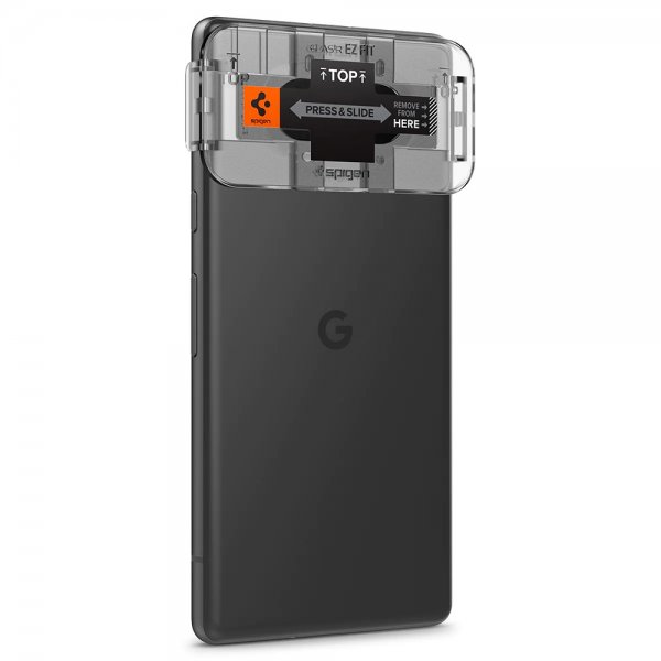 Spigen Google Pixel 7a Kamerabeskytter Glas.tR EZ Fit Optik 2-pakning Svart