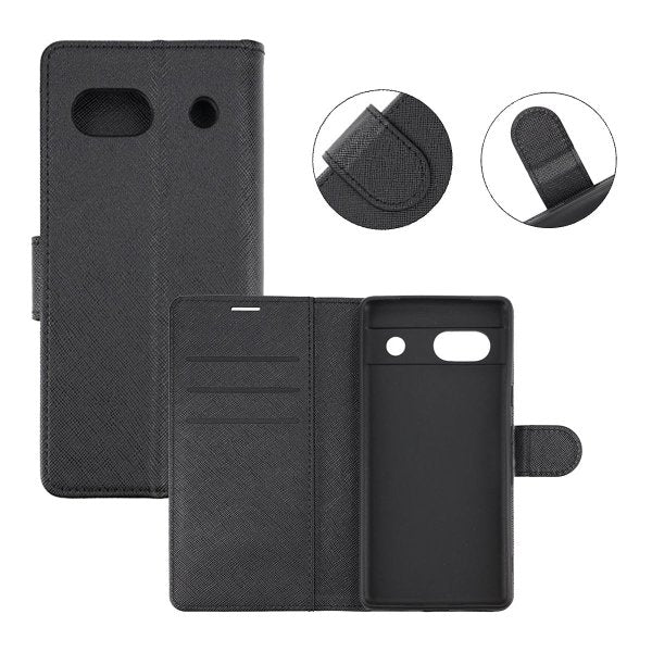 Google Pixel 7a Etui med Stativ Svart