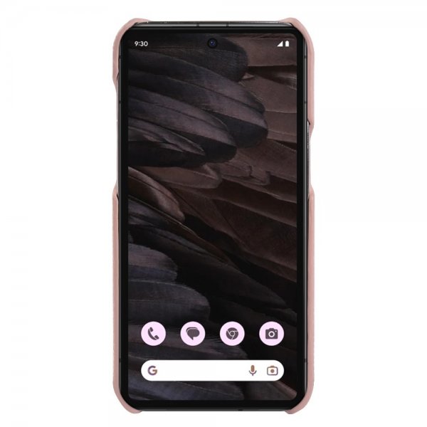 Google Pixel 7a Deksel Ekte Skinn MagSafe Rosa