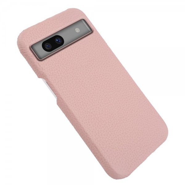 Google Pixel 7a Deksel Ekte Skinn MagSafe Rosa