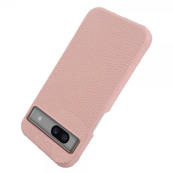 Google Pixel 7a Deksel Ekte Skinn MagSafe Rosa