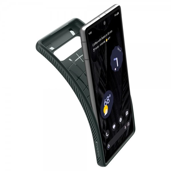 Spigen Google Pixel 7a Deksel Liquid Air Abyss Green