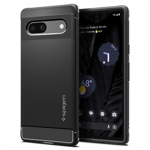 Spigen Google Pixel 7a Deksel Rugged Armor Matte Black