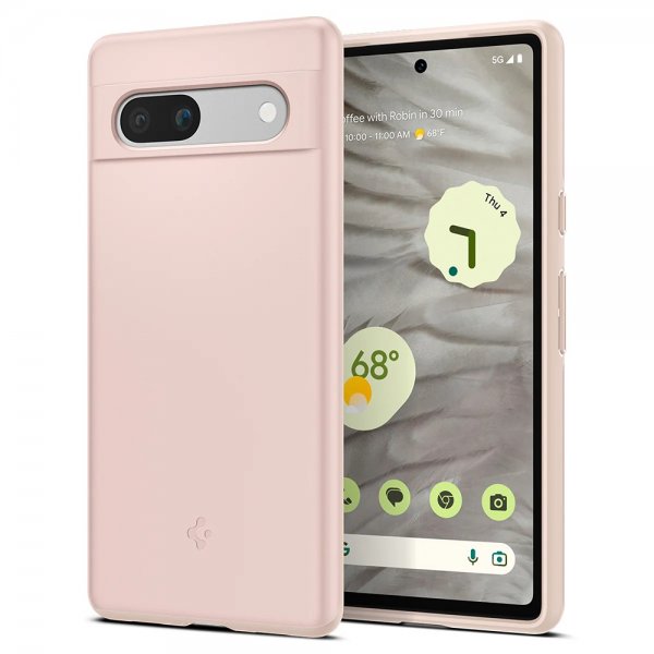 Spigen Google Pixel 7a Deksel Thin Fit Pink Sand
