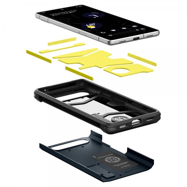 Spigen Google Pixel 7a Deksel Tough Armor Metal Slate