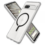 Spigen Google Pixel 7a Deksel Ultra Hybrid OneTap Metal Ring MagFit Svart
