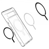 Spigen Google Pixel 7a Deksel Ultra Hybrid OneTap Metal Ring MagFit Svart