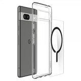 Spigen Google Pixel 7a Deksel Ultra Hybrid OneTap Metal Ring MagFit Svart