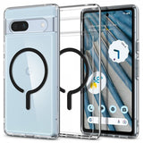 Spigen Google Pixel 7a Deksel Ultra Hybrid OneTap Metal Ring MagFit Svart