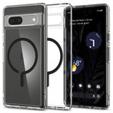 Spigen Google Pixel 7a Deksel Ultra Hybrid OneTap Metal Ring MagFit Svart