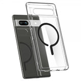 Spigen Google Pixel 7a Deksel Ultra Hybrid OneTap Metal Ring MagFit Svart