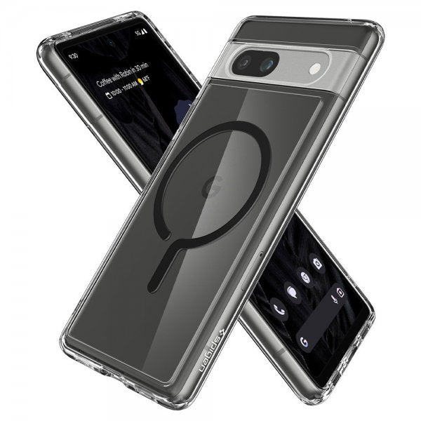 Spigen Google Pixel 7a Deksel Ultra Hybrid OneTap Metal Ring MagFit Svart