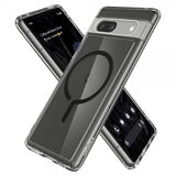 Spigen Google Pixel 7a Deksel Ultra Hybrid OneTap Metal Ring MagFit Svart