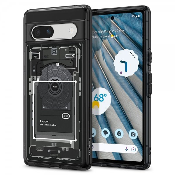 Spigen Google Pixel 7a Deksel Ultra Hybrid Zero One Svart