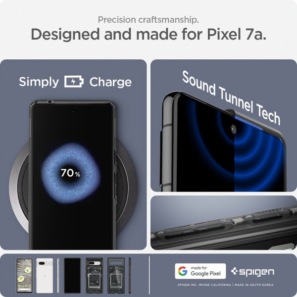 Spigen Google Pixel 7a Deksel Ultra Hybrid Zero One Svart