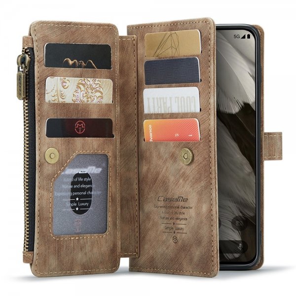CaseMe Google Pixel 8 Etui C30 Series Brun