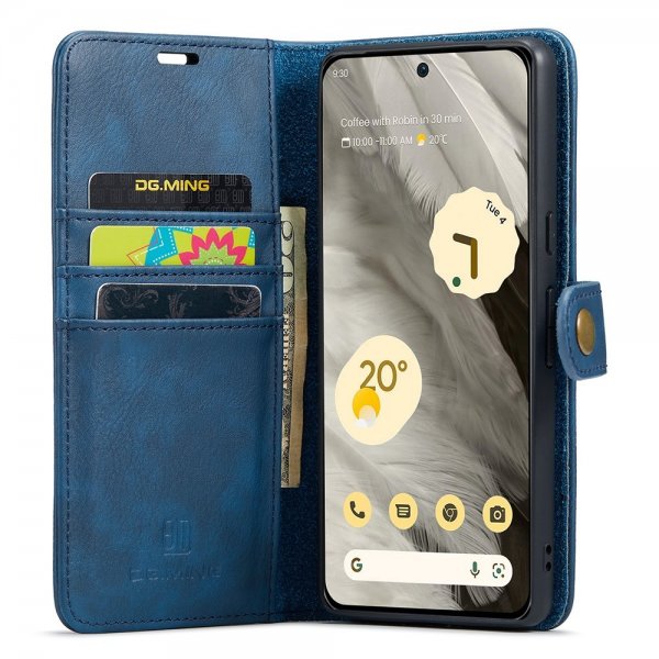 Dg.Ming Google Pixel 8 Etui Avtagbart Deksel Blå