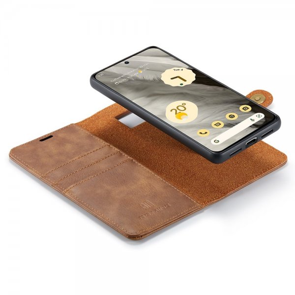 Dg.Ming Google Pixel 8 Etui Avtagbart Deksel Brun