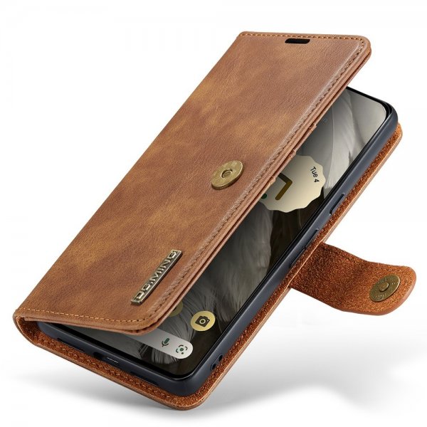Dg.Ming Google Pixel 8 Etui Avtagbart Deksel Brun