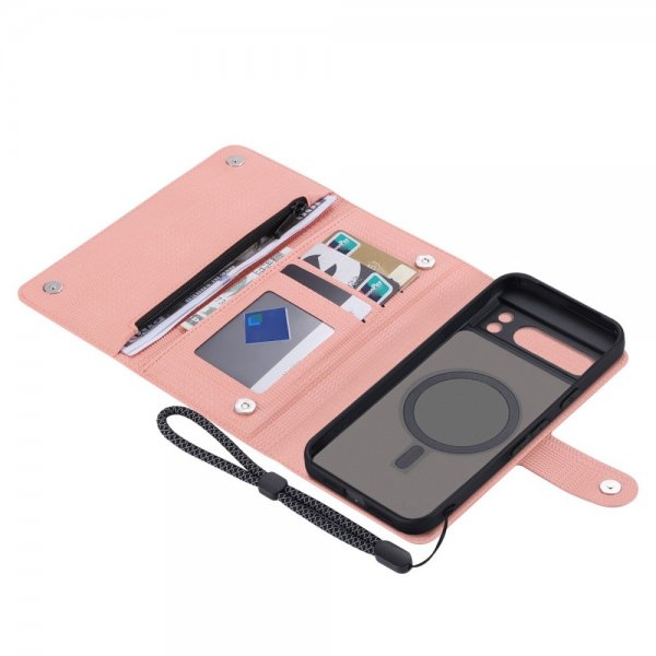 VILI Google Pixel 8 Etui Avtagbart Deksel GHB Series MagSafe Rosa