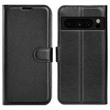 Google Pixel 8 Pro Etui Litchi Svart