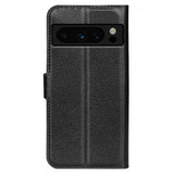Google Pixel 8 Pro Etui Litchi Svart