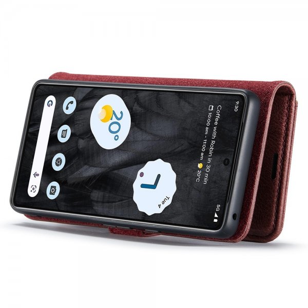 Dg.Ming Google Pixel 8 Pro Etui Avtagbart Deksel Rød